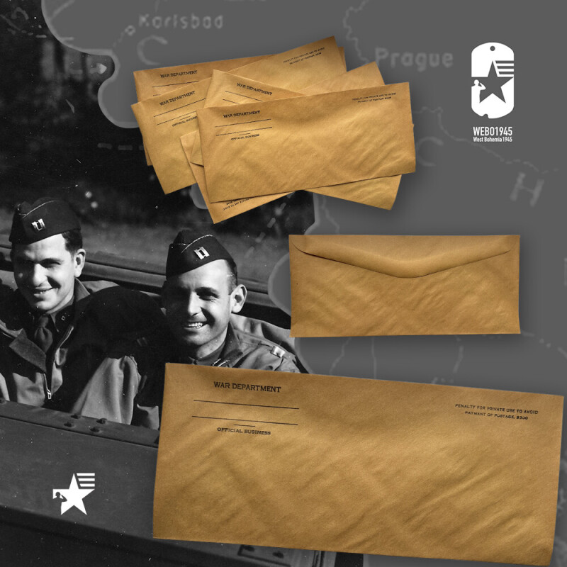 Originální dopisní obálka WAR DEPARTMENT WWII